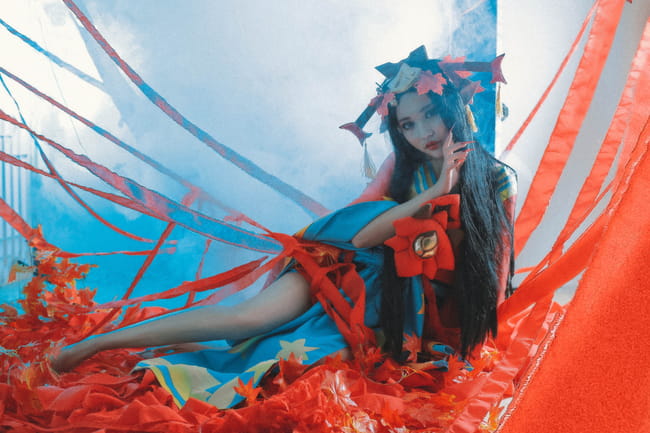 倾国倾城 网易手游阴阳师 红叶鬼女cosplay(1)