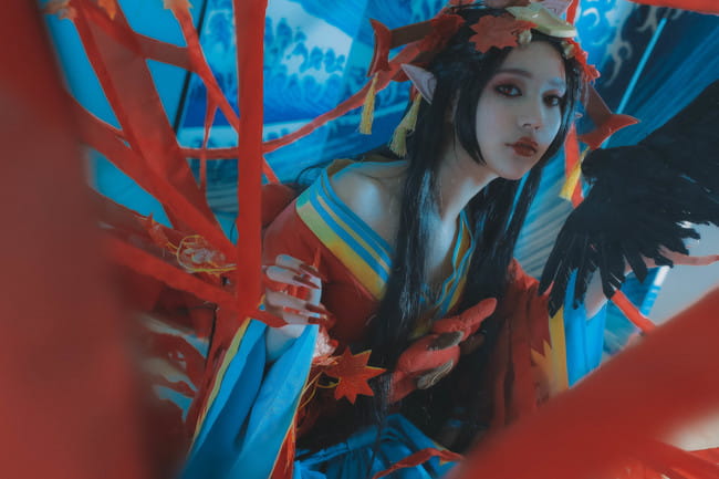 倾国倾城 网易手游阴阳师 红叶鬼女cosplay(1)