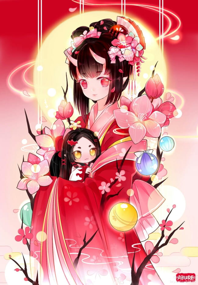 春桃化妖 阴阳师桃花妖手机壁纸