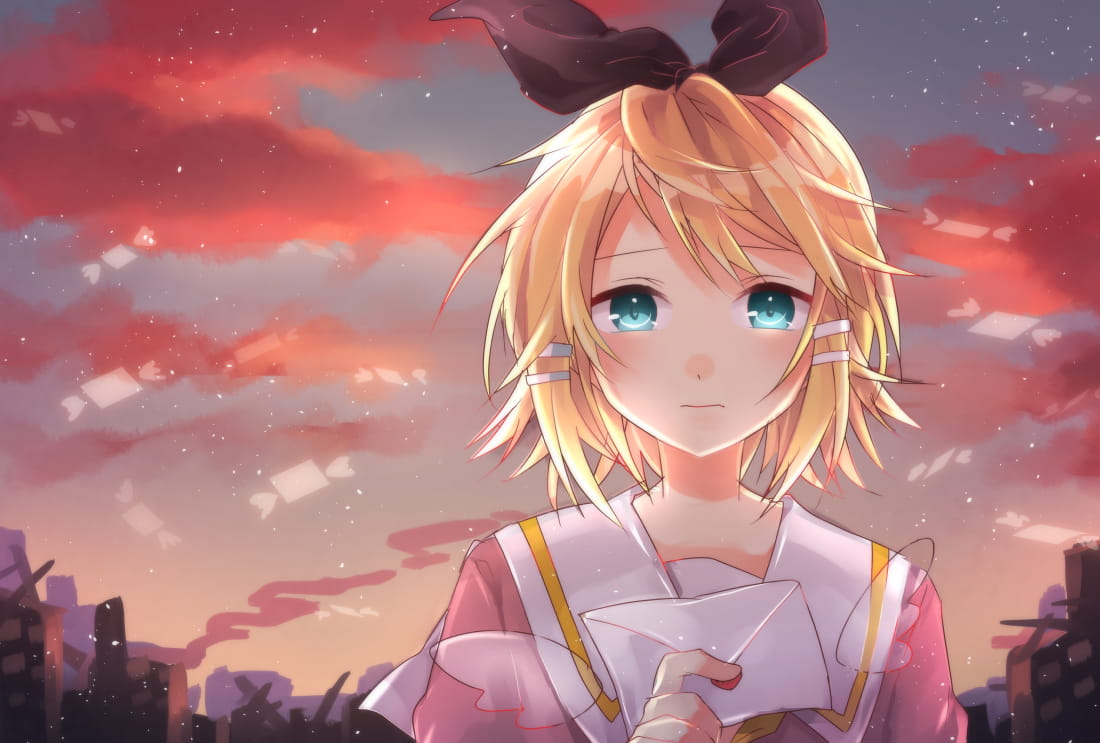 V家镜音双子 镜音铃电脑壁纸下载(1)