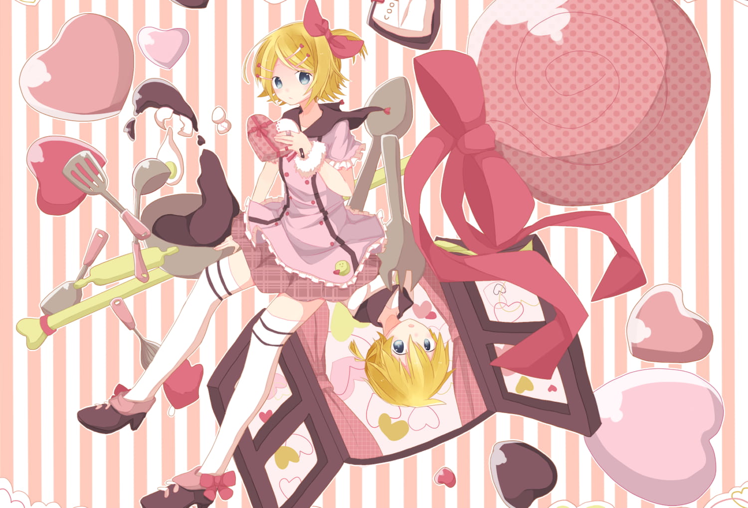 V家镜音双子 镜音铃电脑壁纸下载(1)