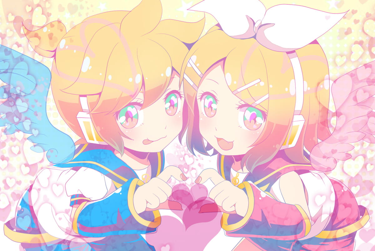 V家镜音双子 镜音铃电脑壁纸下载(1)