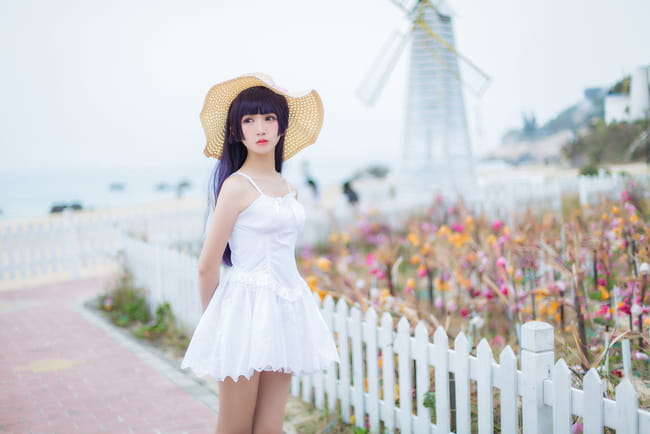 我的妹妹不可能那么可爱 五更琉璃黑猫白裙COS