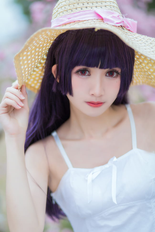 我的妹妹不可能那么可爱 五更琉璃黑猫白裙COS