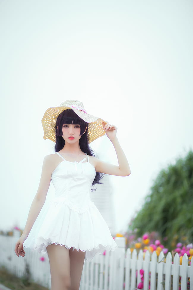 我的妹妹不可能那么可爱 五更琉璃黑猫白裙COS