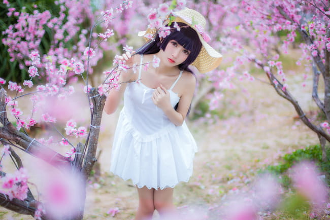 我的妹妹不可能那么可爱 五更琉璃黑猫白裙COS