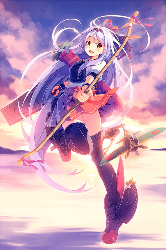 舰队Collection 太太翔鹤 舰娘动漫手机壁纸下载(1)