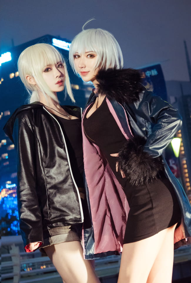 英法黑恶势力登场 黑saber&黑贞德 cosplay