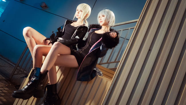 英法黑恶势力登场 黑saber&黑贞德 cosplay