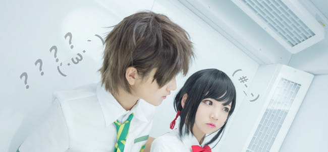 你的名字 宫水三叶&立花泷 cosplay(1)