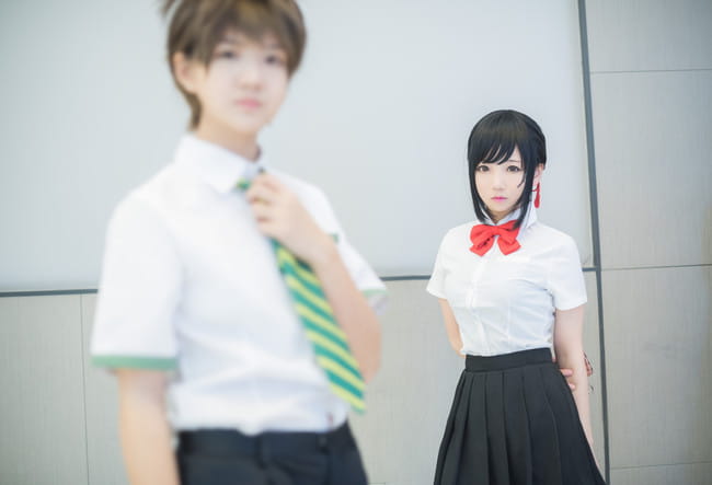 你的名字 宫水三叶&立花泷 cosplay(1)