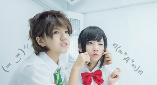 你的名字 宫水三叶&立花泷 cosplay(1)