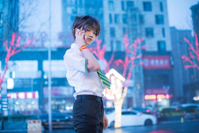 你的名字 宫水三叶&立花泷 cosplay(1)