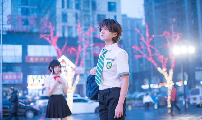 你的名字 宫水三叶&立花泷 cosplay(1)