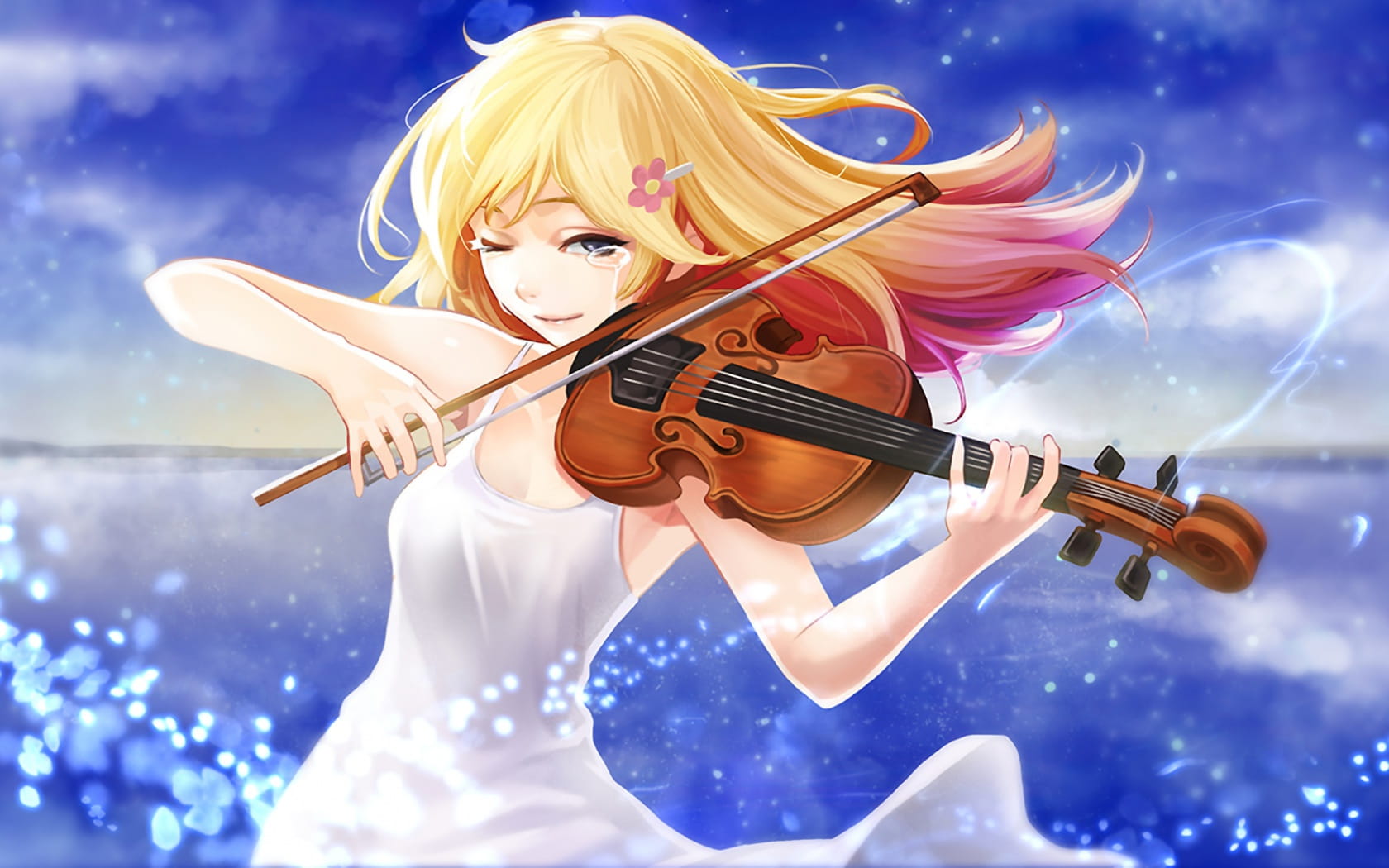 和你相遇的春天 四月是你的谎言 宫园薰电脑壁纸(1)