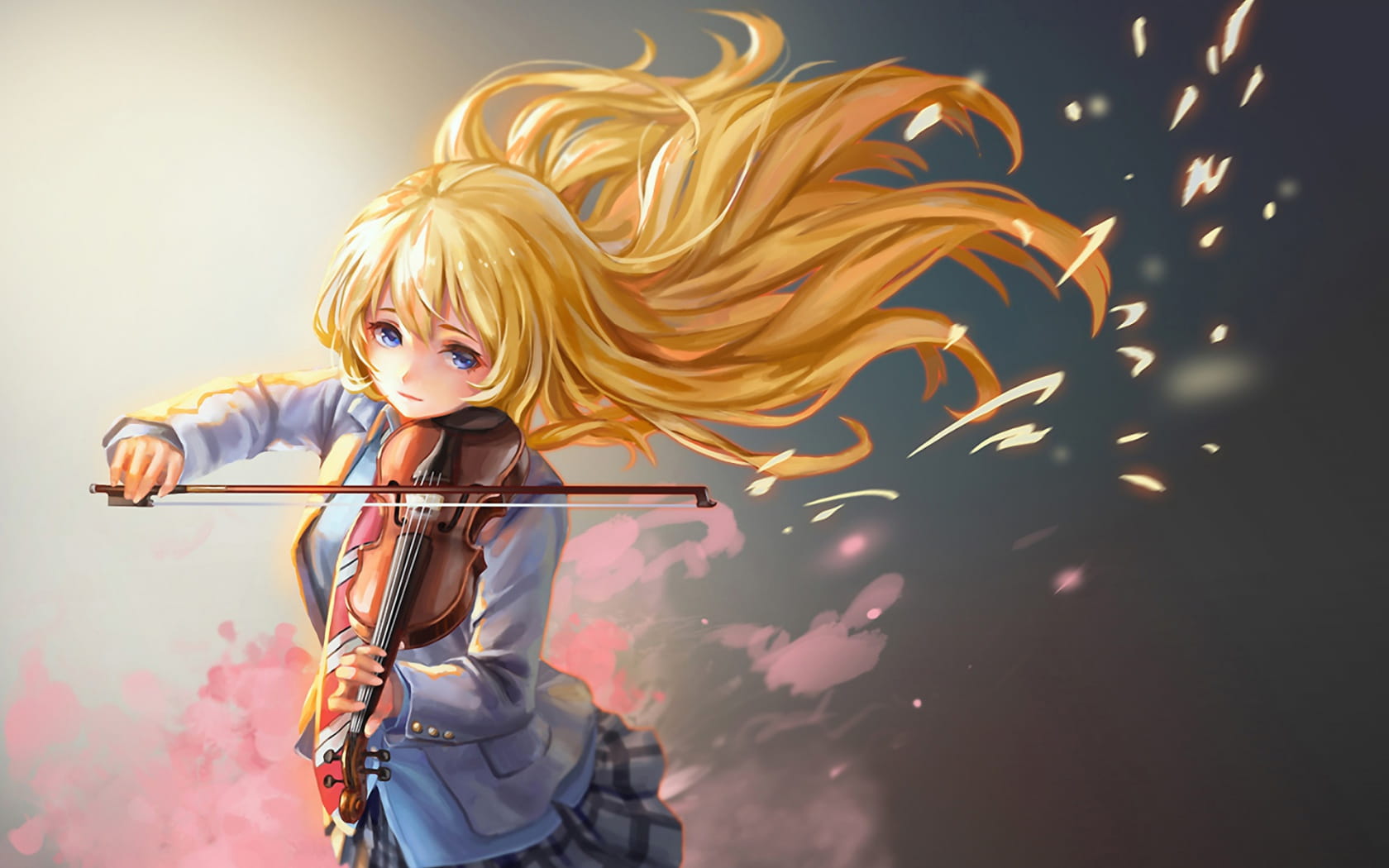 和你相遇的春天 四月是你的谎言 宫园薰电脑壁纸(1)