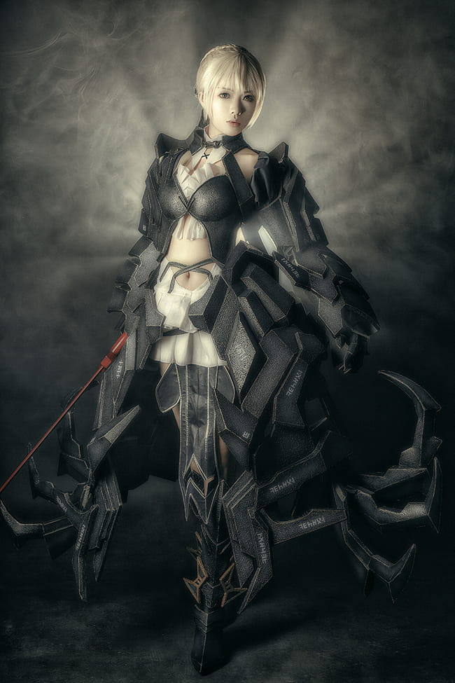 超帅黑saber Saber alterCOSPLAY