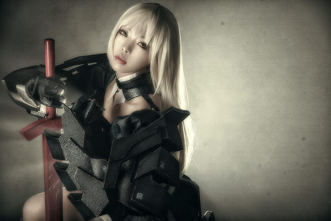 超帅黑saber Saber alterCOSPLAY