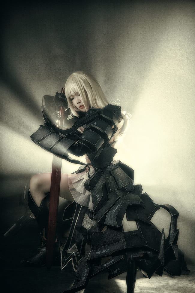 超帅黑saber Saber alterCOSPLAY