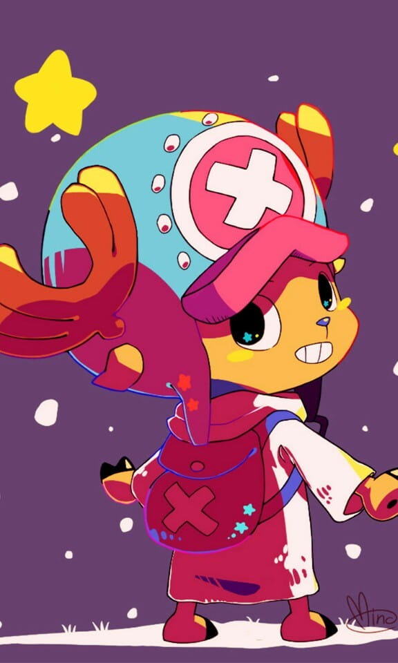 狸猫还是驯鹿？海贼王乔巴手机壁纸(1)