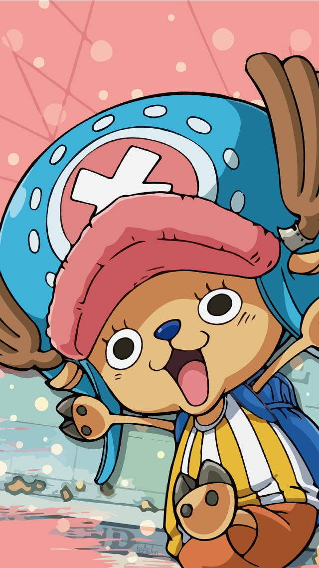 狸猫还是驯鹿？海贼王乔巴手机壁纸(1)