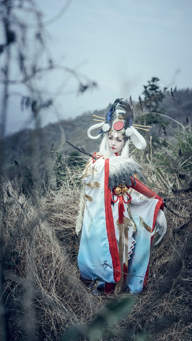 网易手游阴阳师 姑获鸟 金鸾鹤 cosplay(1)