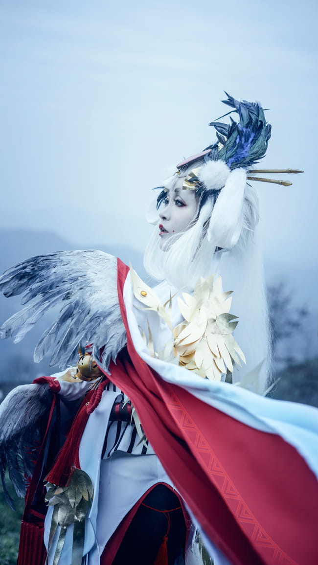 网易手游阴阳师 姑获鸟 金鸾鹤 cosplay(1)
