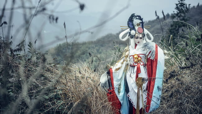 网易手游阴阳师 姑获鸟 金鸾鹤 cosplay(1)