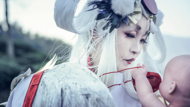 网易手游阴阳师 姑获鸟 金鸾鹤 cosplay(1)
