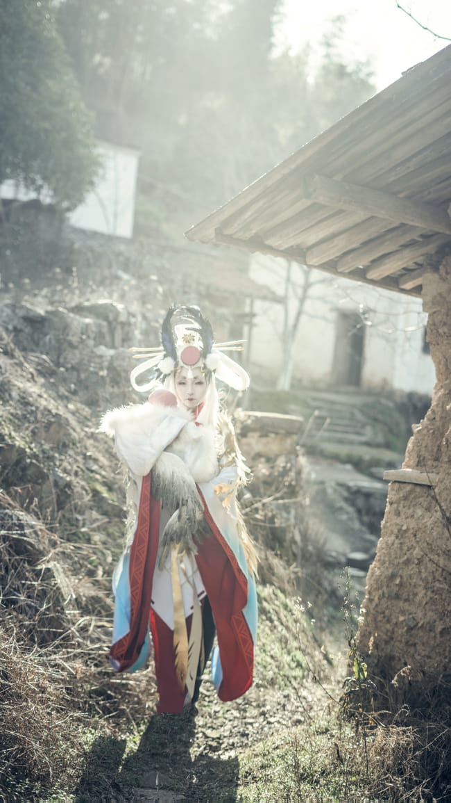 网易手游阴阳师 姑获鸟 金鸾鹤 cosplay(1)