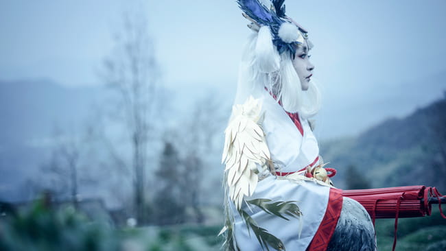 网易手游阴阳师 姑获鸟 金鸾鹤 cosplay(1)