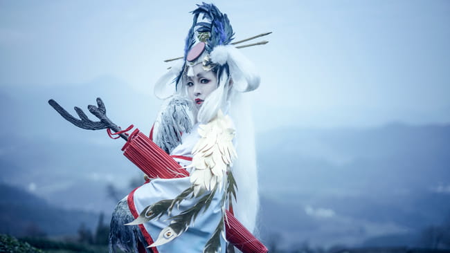 网易手游阴阳师 姑获鸟 金鸾鹤 cosplay(1)