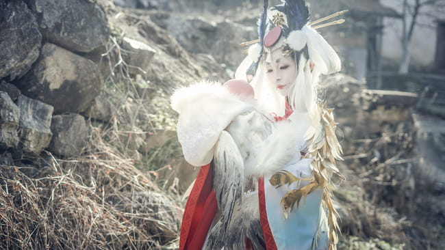 网易手游阴阳师 姑获鸟 金鸾鹤 cosplay(1)