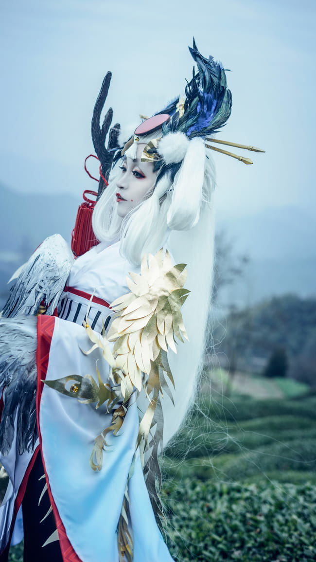 网易手游阴阳师 姑获鸟 金鸾鹤 cosplay(1)