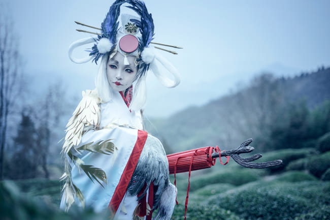 网易手游阴阳师 姑获鸟 金鸾鹤 cosplay(1)