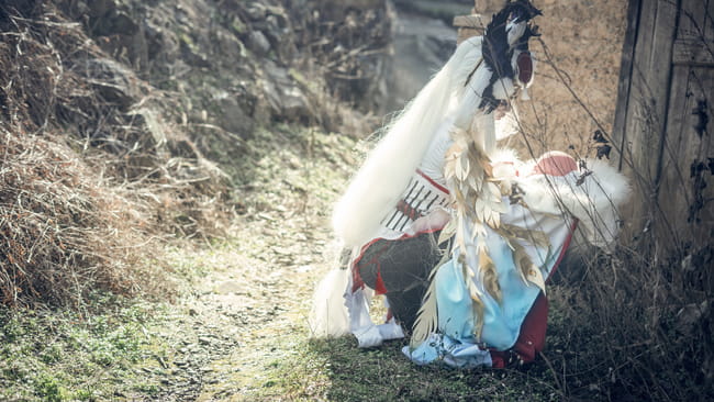 网易手游阴阳师 姑获鸟 金鸾鹤 cosplay(1)