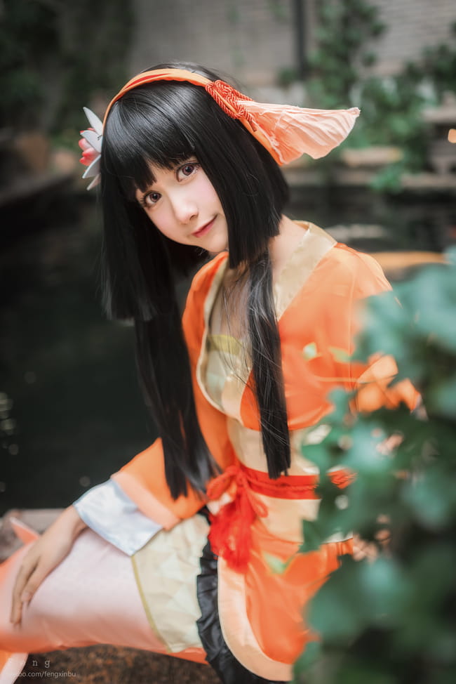 好运锦鲤 网易手游阴阳师 鲤鱼精 超可爱cosplay(1)