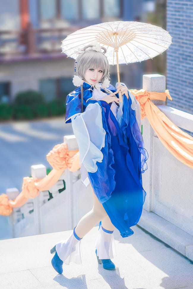 VOCALOID 洛天依 冬至芍药 cosplay(1)