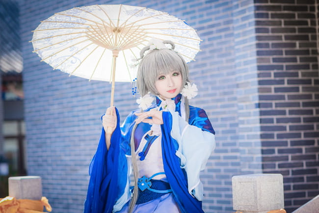 VOCALOID 洛天依 冬至芍药 cosplay(1)