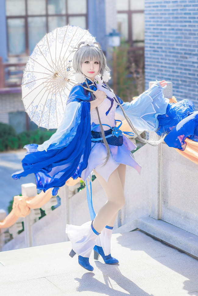 VOCALOID 洛天依 冬至芍药 cosplay(1)