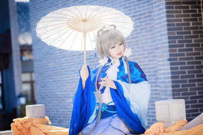 VOCALOID 洛天依 冬至芍药 cosplay(1)