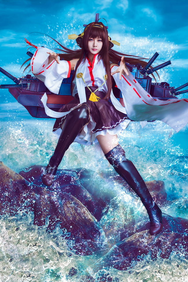 舰队Collection元气满满 大傻金刚cos