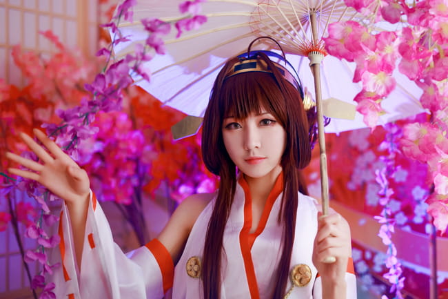 舰队Collection元气满满 大傻金刚cos