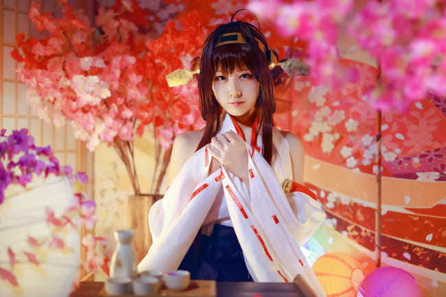 舰队Collection元气满满 大傻金刚cos