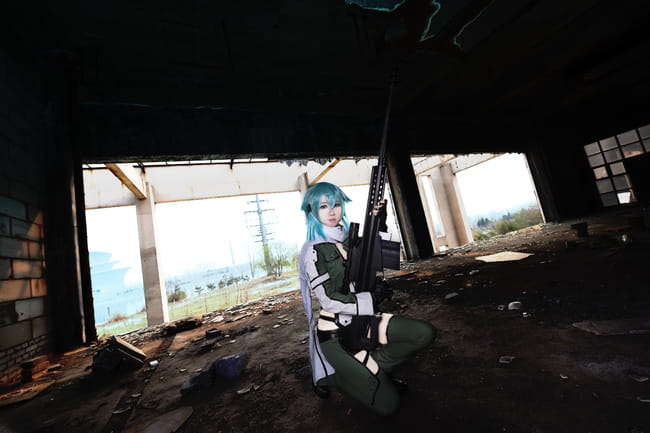 刀剑神域冰之狙击手 朝田诗乃COS