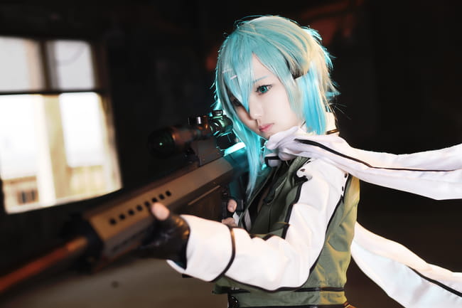 刀剑神域冰之狙击手 朝田诗乃COS