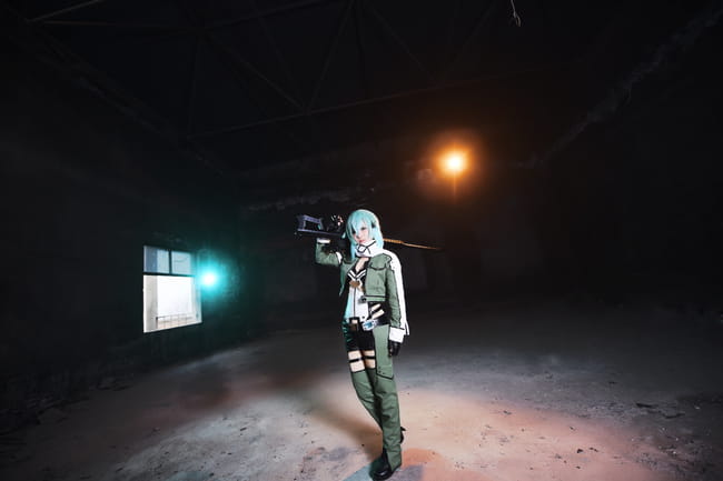 刀剑神域冰之狙击手 朝田诗乃COS