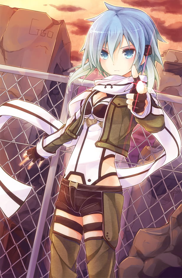 冥府女神 刀剑神域朝田诗乃手机壁纸(1)