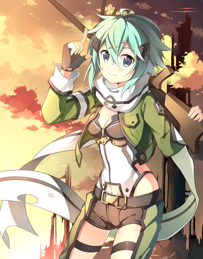 冥府女神 刀剑神域朝田诗乃手机壁纸(1)