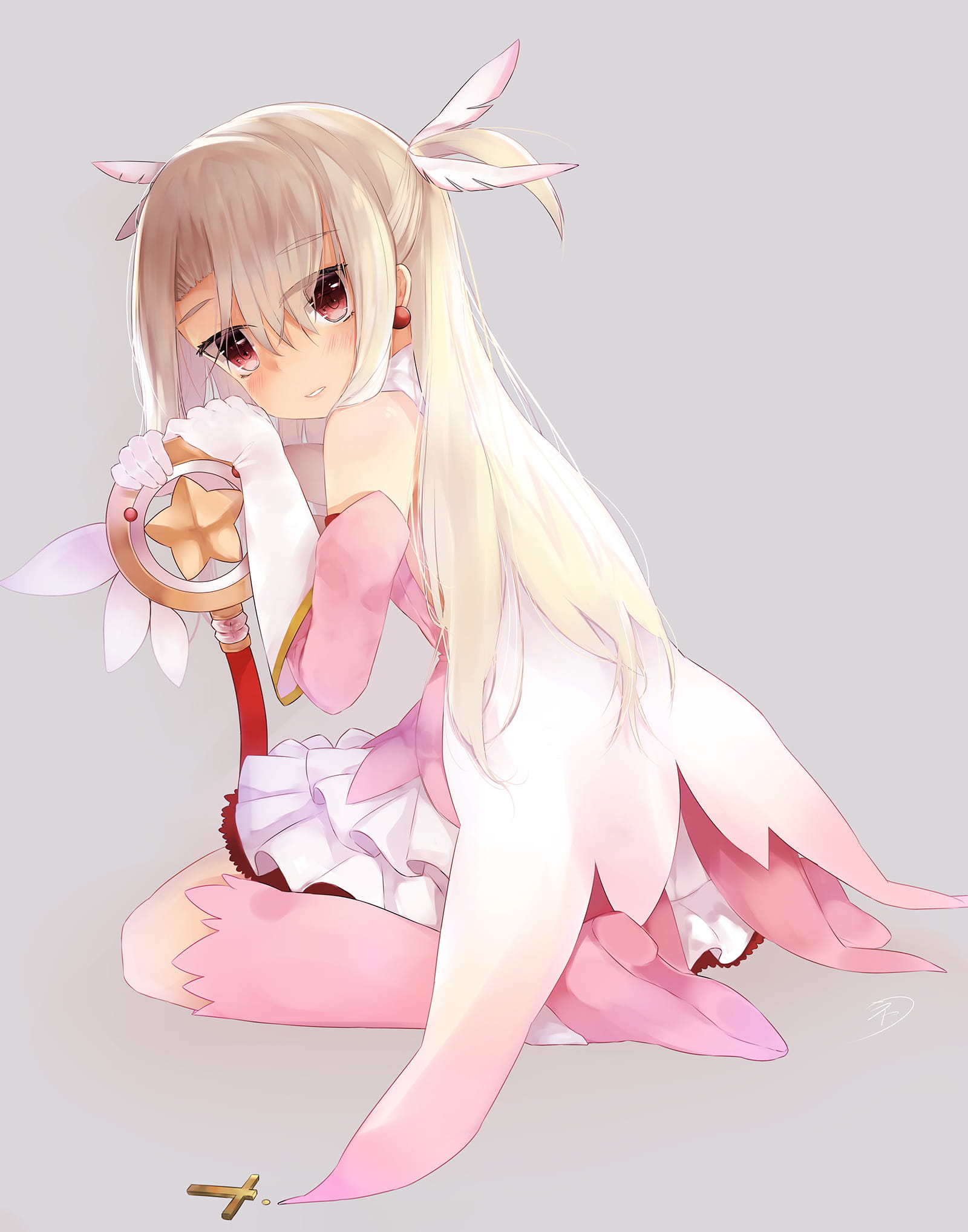 萝莉小魔女 魔法少女伊莉雅手机壁纸(1)